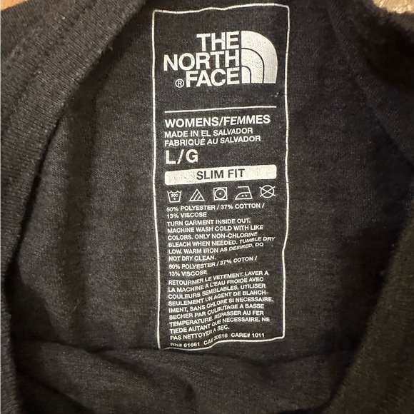 The North Face Heritage Bear Graphic Tee Women’s Large Slim Fit Gray - Picture 2 of 3